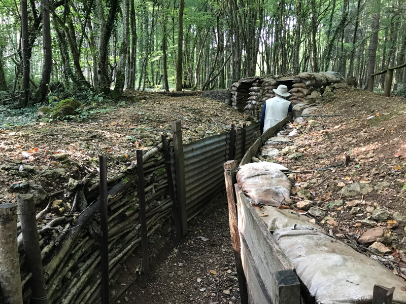 In the trenches.